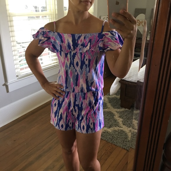 🚫Sold Lilly Pulitzer Klea Romper One Too Many XS - Picture 7 of 7